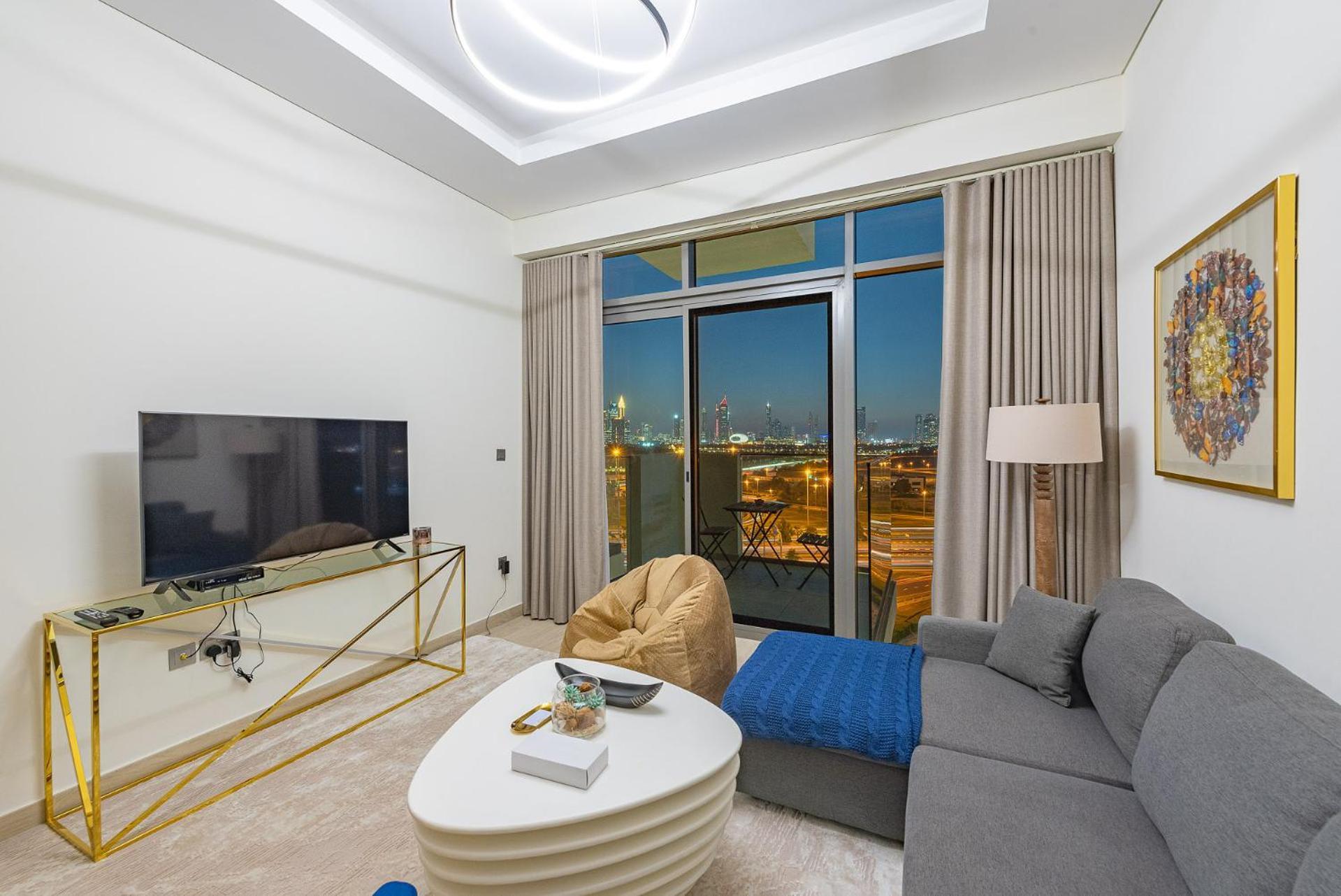 Апартаменти Cozy & Convenient 1Br Haven In Al Jaddaf Дубай Екстер'єр фото
