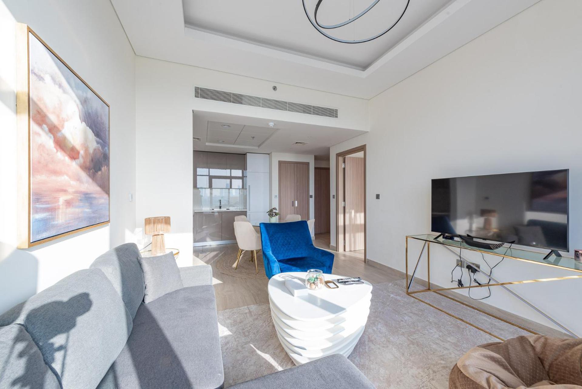 Апартаменти Cozy & Convenient 1Br Haven In Al Jaddaf Дубай Екстер'єр фото