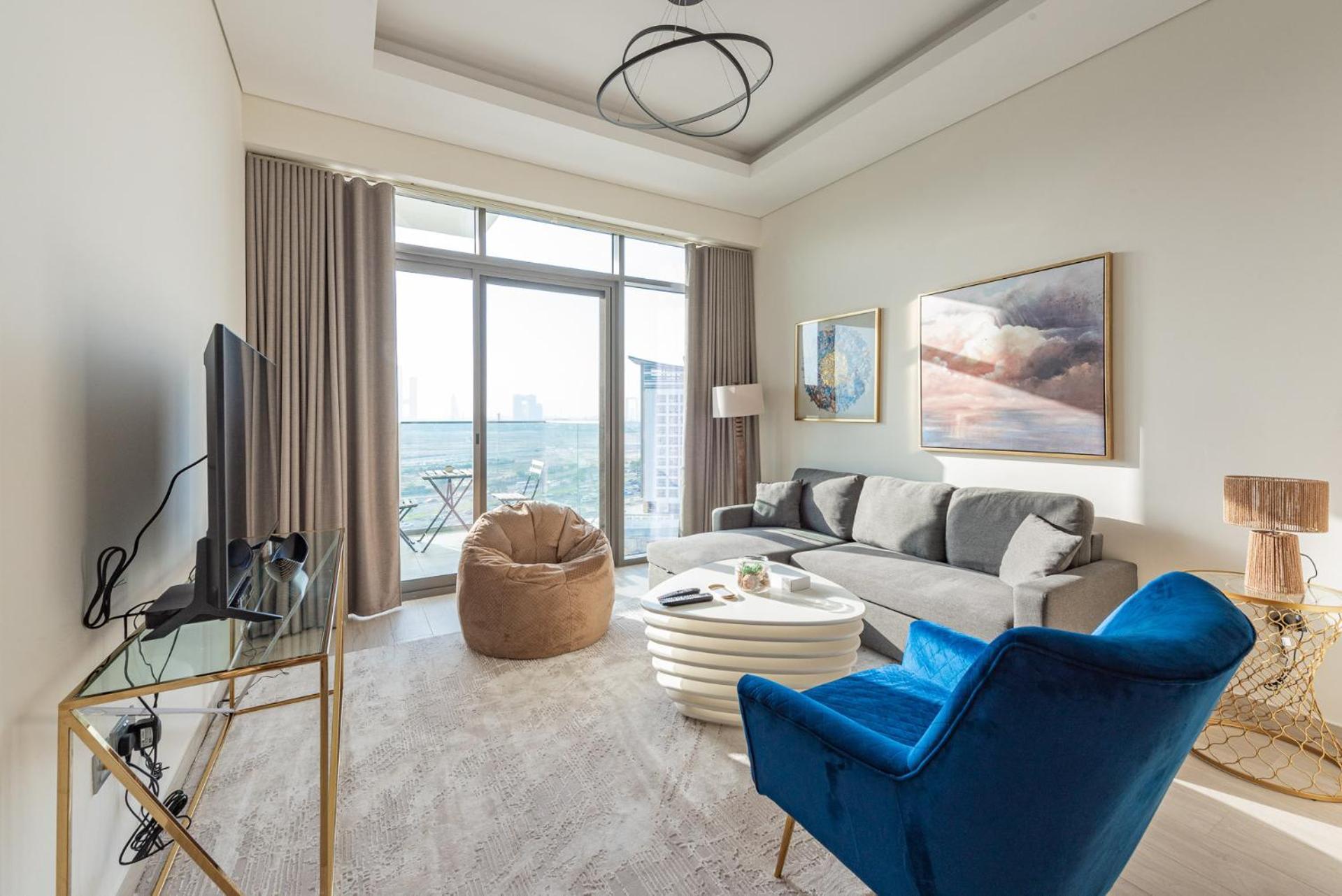 Апартаменти Cozy & Convenient 1Br Haven In Al Jaddaf Дубай Екстер'єр фото