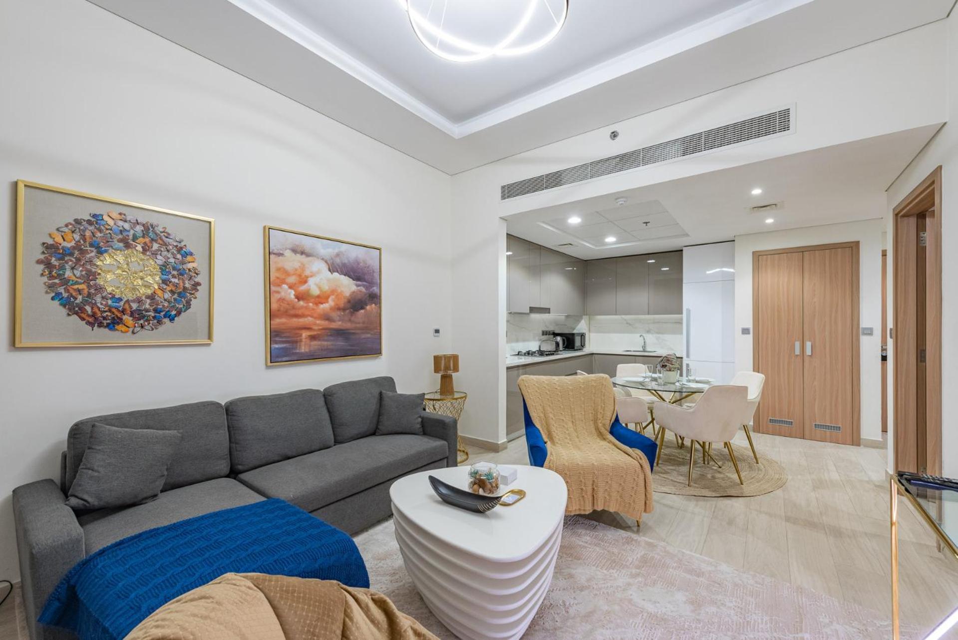 Апартаменти Cozy & Convenient 1Br Haven In Al Jaddaf Дубай Екстер'єр фото